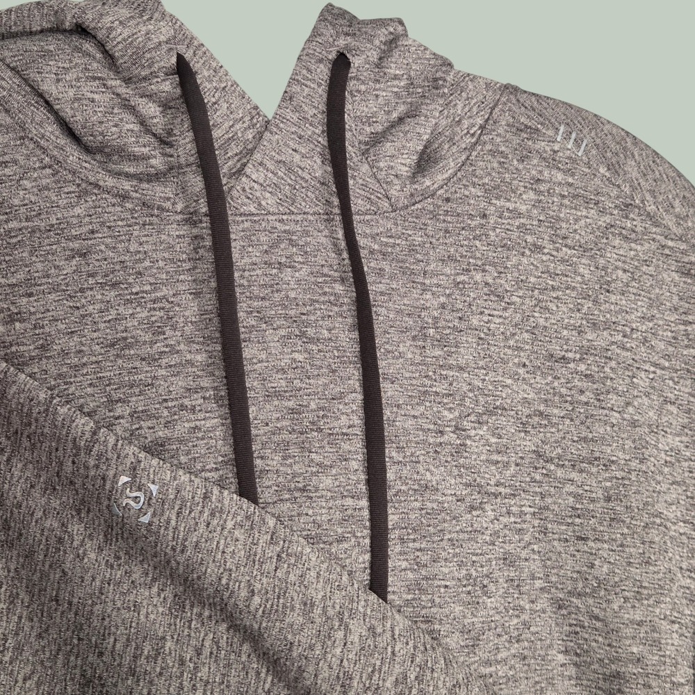 Lululemon Men Large‎ Breaking Bounds Sleeveless Hoodie Tank Vapor Gray M3CEHS